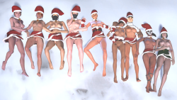 siegewaifus: A Christmas Siege (Group shot) Finally, it took a while (and a reinstall of SFM), but here it is, the final picture. Why is SFM so goddamn buggy for me? I know it never left beta phase, but still… With this one, I conclude this set, and