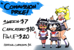 Commissioned price Update!   hello this is my commission price update. sorry if i haven&rsquo;t been very updated, but i can&rsquo;t believe i&rsquo;m saying this again. like I said before I&rsquo;m open&hellip; 24/7 for commission. so, if you want a