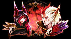aurelinsol:  “           How long do we fight?  Until we are free, until magic is free!                   Is that after lunch?        ”  Rakan and Xayah  