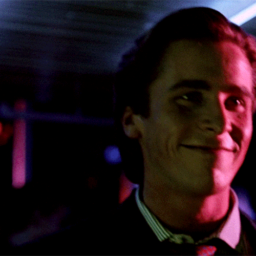 myellenficent:  Something horrible is happening inside of me and I don’t know why. My nightly bloodlust has overflown into my days. I feel lethal, on the verge of frenzy. I think my mask of sanity is about to slip.  American Psycho (2000) dir. Mary
