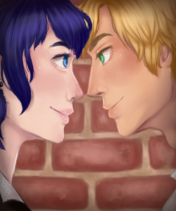 unforgivablelemonade:  “Paris needs us! Are you ready, Chaton?”“Always, my lady.”Some post-reveal Adrienette. Because I realized 1) i barely post art 2) While I’ve done a ton of digital drawing, my digital coloring skills are rusty 3) these