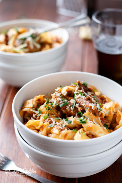 do-not-touch-my-food:    Tortellini with Chunky Beef Sauce  