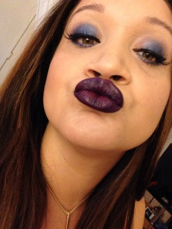 exoticplusmodel:  This dark lipstick is everything 😍