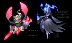 syntheticimagination:  maaan, I’m really into that pokefusion/splicing thing.  HOLY SHIT THAT GARDEVOIR/CHANDELURE LET ME HAVE ONEEEEEEEEE.