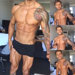 highlifecollective:  Wow 🙊 now this a crazy fitness model from Australia!   💥For daily motivation &amp; fitness tips follow Fitness Model, Online Transformation Coach and WBFF Male Fitness Model Champion🏆   @jacksonjohnsonfitness 💪☺ @tattoomodels
