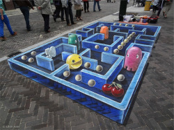 howstuffworks:  The 36 Greatest Works of 3D Pavement Art Ever Created Forced perspective ahoy!