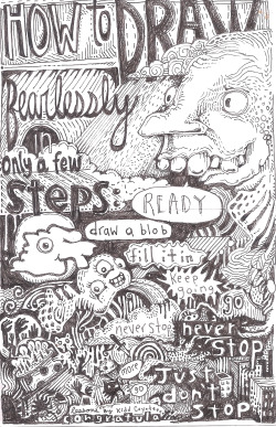 eatsleepdraw:  ‘How to draw’ ink on crappy paper by kidd coyote indoors pacific northwest, usa monsterperks.tumblr.com 