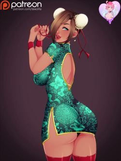 Finished Subdraw #24: Solitaria with a Qipao (chinese dress)!Hi-Res   nude version in PatreonIf you like my work, please consider suppoting me in patreon &lt;3!