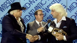 fishbulbsuplex:  Dusty Rhodes vs. Ric Flair  One of the greatest rivalries ever&hellip;