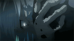 quirkyiceheart:  tariei:  I REALLY LOVE THIS SCENE AND THIS EPISODE OKAY IT REALLY SHOWS HOW CREEPY DGM IS  like a bunch of goddamned butterflies just ate a man and another man shows up and just puts his hand and arm inside the protagonists chest and