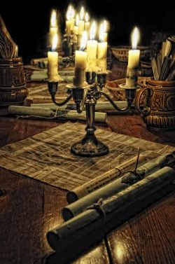 maya47000:Medieval candle light dinner by
