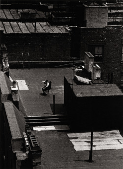 snowce:  Lou Bernstein, Delancey St. Roof Top, 1963. 