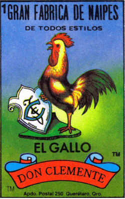 helpwhatsmyageagain:  The game originated in Italy in the 15th century and was brought to New Spain (Mexico) in 1769. 1 El gallo The Rooster El que le cantó a San Pedro no le volverá a cantar.He that sang to St. Peter will not return to sing again.