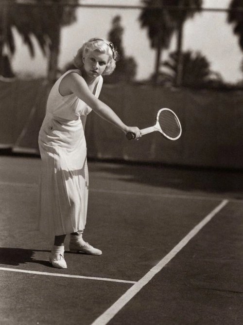 Jean Harlow at the Pacific Coast Tennis Club, 1932 Nudes &amp; Noises  