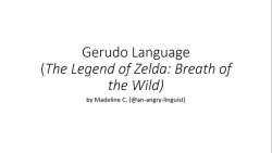 an-angry-linguist:  An observed and obviously incomplete grammar of the Gerudo language from The Legend of Zelda: Breath of the Wild.EDIT: Fixed some typos and added my name!