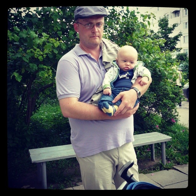 @Grilyo &amp; #Vlad On the way to #Peterhof, #Gatchina  June 16, 2012  #me #nephew