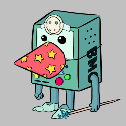 noddyrescue:  BMO cosplaying as Pearl! An idea inspired by @tollymain. Sometimes I forget how stinkin cute BMO is, and he’s a lot of fun to draw! 