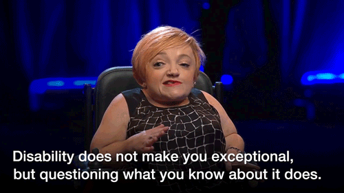 chubby-bunnies:  ted:  Comedian and journalist Stella Young is tired of people telling her she’s an “inspiration” just for getting up in the morning. In a hilarious, hard-hitting, and thought-provoking talk at TEDxSydney, she explains why.   