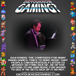 didyouknowgaming:  Super Mario. Source. 