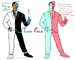 alicechrosnyart: Two Face Tuesday Didn’t want to wait for the 22nd, so have these Harvey drawings now 