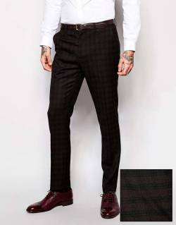 lots-of-plaiditude:  ASOS Slim Fit Suit Pants