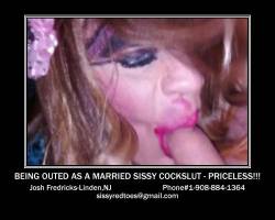 deedledummy:  #sissy exposure #exposed sissy #outed #sissy #faggot #cockslut #public exposure #spread #repost #reblog #exposed #humiliation #nj #married 