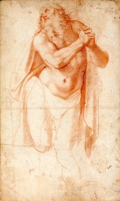 Workshop of Girolamo Muziano, Study of Saint Jerome, 16th century