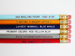 culturenlifestyle:Know It All Pencil Set Small stationery studio located in downtown L.A. Paper Pastries creates custom designs for everything from quirky invitation to social stationary. The quirky “Knot It All Pencil Set” holds a vast amount of