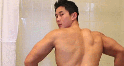 Asianmusclemaster:  [Asian Muscle Slut] Asian Muscle Slut Oiled His Huge Bubble Butt,