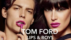 sexgodusopp:  doomaday:  dyejawbreaker:  dyejawbreaker:  Thank you Tom Ford! Makeup has no gender    i love how this doesn’t even look wired. Often when there are pictures of men with lipstick it’s so unfitting. The colour, the light, the lips pop