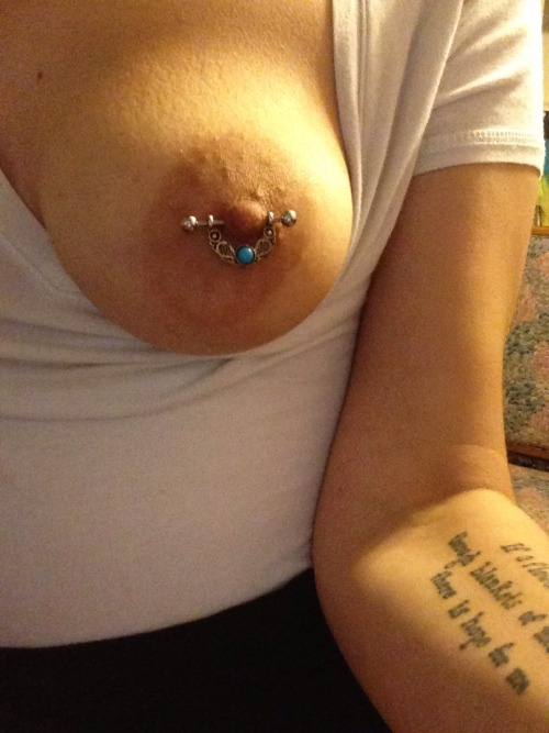 desert-rose-quartz:  New nipple jewelry porn pictures