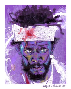 chrisvisions: SORRY TO BOTHER YOU is phenomenal, go see it!! // #lakeithstanfield #bootsriley #sorrytobotheryou #purpleseries #art