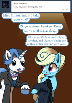 ask-canterlot-musicians:Fancy has been falling for her japes for decades. x3