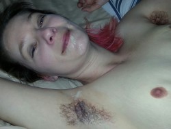 tipmraevol:  hairysweetlittleone:  that1hairypitslover:  My lovely lady creamed nicely..So hot!  Job well done ;) yum yum !  A while back :) good times will be missed deeply.  Wow love it cum in her armpit