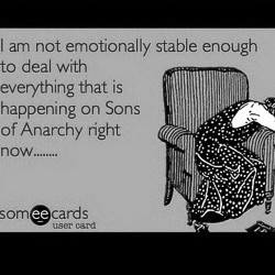 fucking A! this episode! wow! EPIC! and there are still two more to go!!! #SOA #SOAFX #SAMCRO #SonsOfAnarchy #SaveJuice #TellerTuesdays #FX #FinalRide