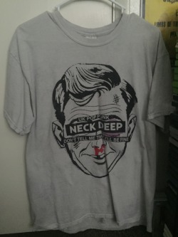 i-want-cancer-for-christmas:POP PUNK MERCH GIVEAWAY  I’m moving in a couple months and I need to get rid of some of my stuff, because I have too much stuff.   Shirts: 1. Neck Deep Shirt (Large) 2. The Story So Far Shirt (Large) 3. Number One Champs
