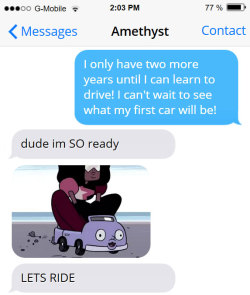 textsbetweengems:  The 2018 Gem™ Amethyst comes with heated seats and a very loud, opinionated GPS that can’t be reprogrammed or turned off 