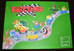 cardboardlife:   Photos of a board game I made based on Mario Kart for my friends Martin and Judith. Kart Gang is part of Hi-Score club. They do Mario Kart and Splatoon tournaments and other games things (FYI I did win the Mario Kart championship last