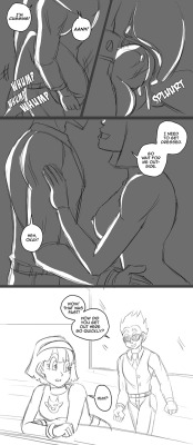   Anonymous said to funsexydragonball: Do you have a fetish of pairing 18 with Gohan? Because if you do I&rsquo;m totally with you XD  Teehee! I do! Especially if 18 is deviously messing with him!(The first part, in case youâ€™ve missed it)