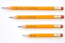 death-by-dior:  reddlr-trees:  Some recalled pencils from a 90’s anti drug campaign…  X 