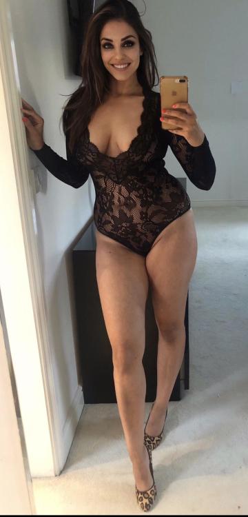 mixed-race-girls:  Lingerie and heels :) Indian x Portuguese