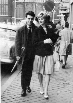 my mother &amp; father by a public photograph, Liège, Belgium circa 1960&hellip;
