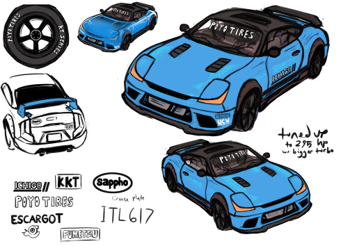 Here are a whole bunch of car designs from Apex Limit! These are mostly the cool sports cars, but I have a bunch of boring cars for background shots   😂 If everyone had cool cars, it’d just feel weird. But I can still long for a world full of 2020
