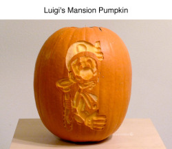 rwfan11:  tastefullyoffensive:  ‘Luigi’s Mansion’ Pumpkin Projection by Ceemdee   @hot4men @id-rather-be-in-rollins