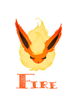 eeveelutions-and-friends:   What do you think about this work of mine? Flareon is my favourite &lt;3 Go on my Redbubble Account 