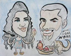  Caricatures done by Matt Bernson at Dairy Delight in Malden, MA.    Best place for ice cream around!  Also, a free caricature with your ice cream, whaaat??! Come by Sundays 3-8pm through the summer for this sweet deal.     I will also be there this