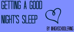 highschoolering:  disclaimer: i am not a doctor, physician, or any kind of mental health expert- these are simply just a bunch up tips + facts that i have compiled into one post :)why is sleep important?sleep is important to your mental health, physical