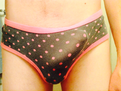 Let&rsquo;s give this a try. Dick in panties. That&rsquo;s straight forward enough. On the last I used flash and you can really see better through the soft cotton. Not sure what I should tag, really.
