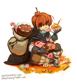 bettykwong: I drew a Gaius! He just loves his sweets! hehe. Fire