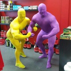 agentj99:  The zentai suit program was something that I had toyed with for awhile. I tested it on the two muscle heads at my local supplement shop. As soon as the put the suits on, they became totally mindless, obedient and eager and willing to show off.